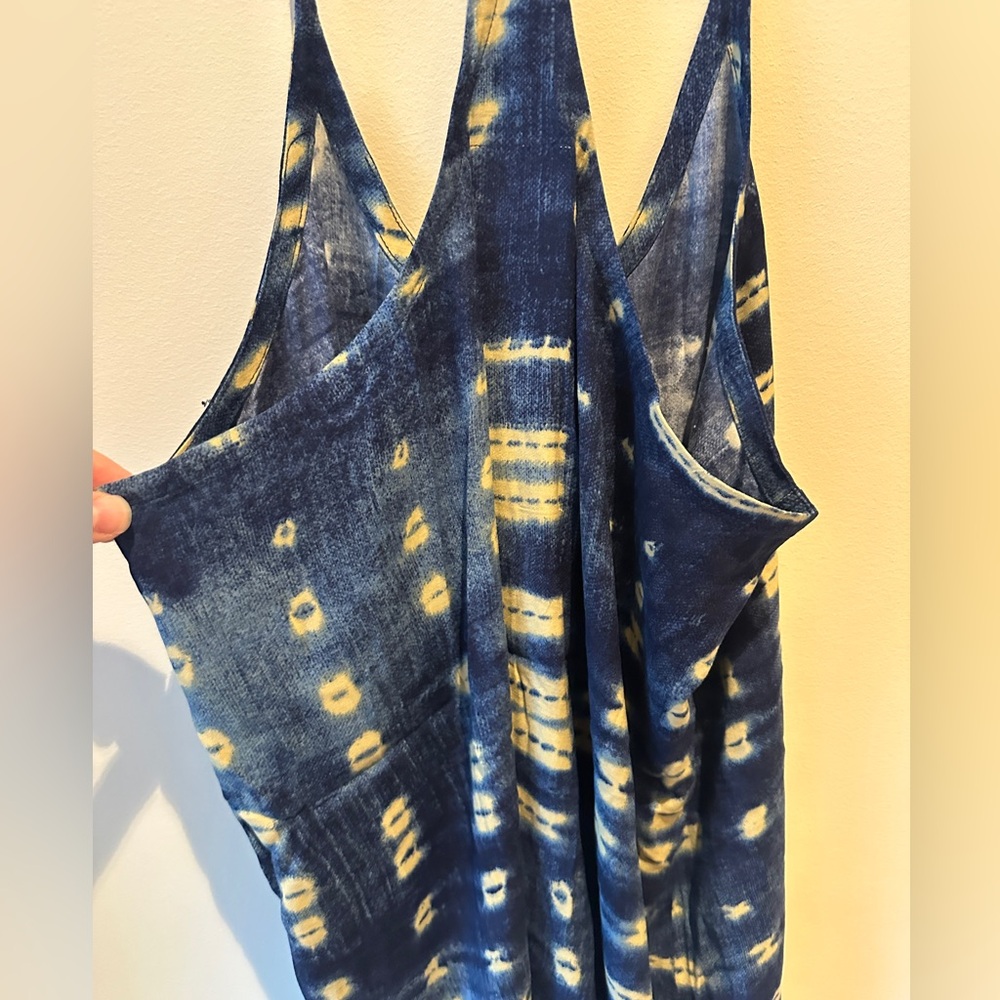 Chaser Racerback Button Front Spaghetti Strap Tan… - image 4